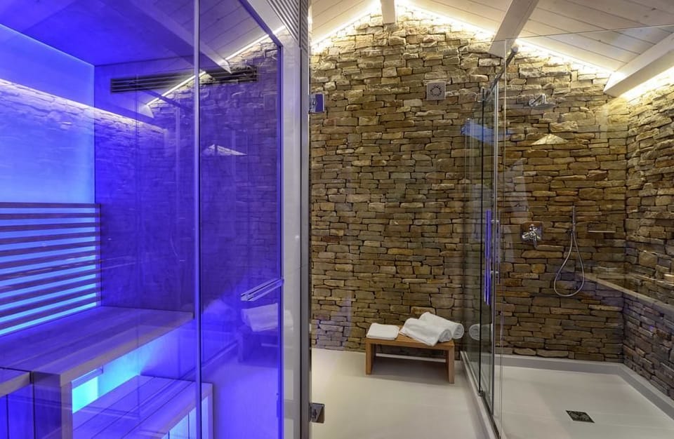 Sauna, hot tub, steam room