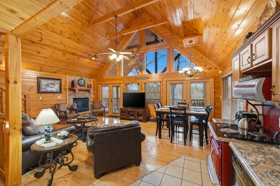 Living and dining area.