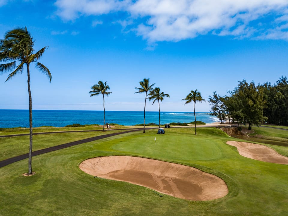 Arnold Palmer Golf Course - One of the two Golf Courses at the Turtle Bay Resort next to the Villas!