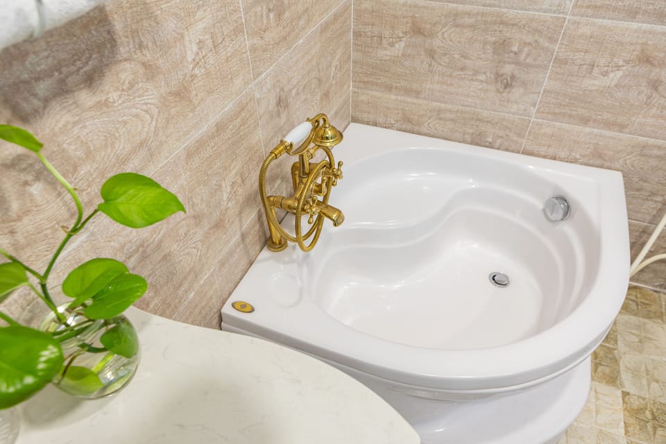 Superior Twin Room, 2 Twin Beds, City View | Bathroom | Free toiletries, hair dryer, slippers, bidet