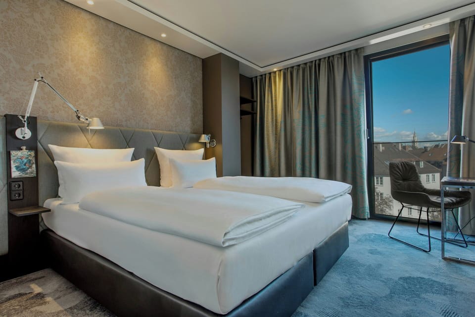 THE ONE | Hypo-allergenic bedding, desk, blackout drapes, soundproofing