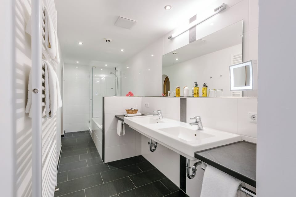 Suite, 1 Bedroom, Balcony, Lake View | Bathroom | Shower, free toiletries, hair dryer, bathrobes