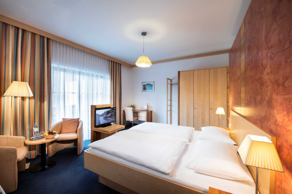 In-room safe, desk, laptop workspace, blackout drapes