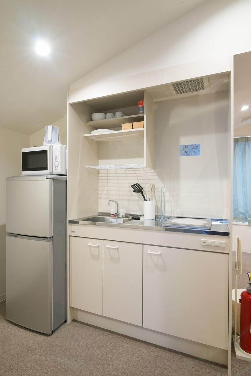 Superior Triple Room with Private Open-air Bath | Private kitchen | Fridge, microwave, electric kettle