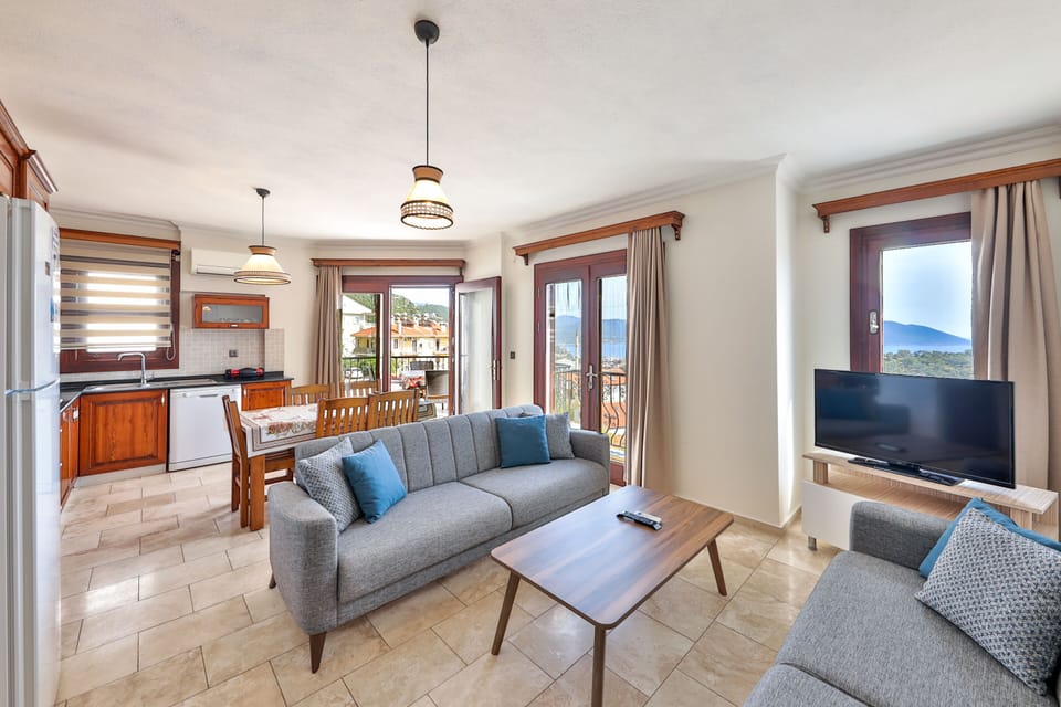 Apartment, 2 Bedrooms | Living area | LCD TV