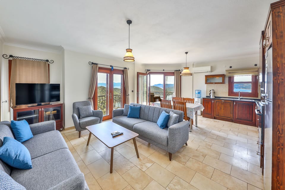 Apartment, 2 Bedrooms | Living area | LCD TV
