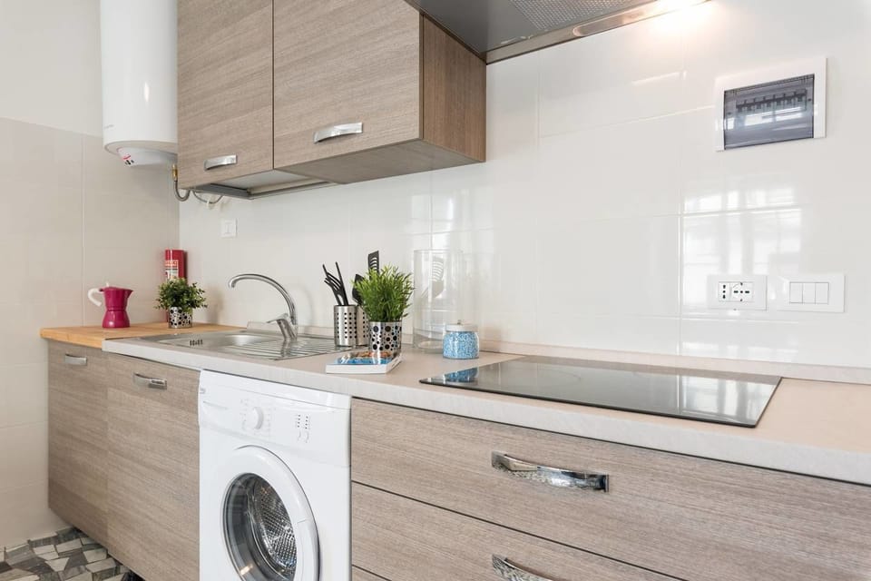 Basic Apartment, 2 Bedrooms | Private kitchen | Fridge, microwave, stovetop, dishwasher