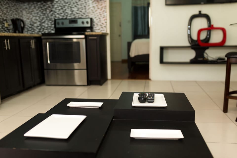 50-inch flat-screen TV with cable channels, TV, DVD player