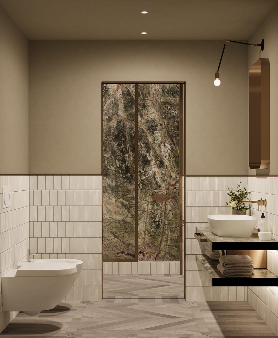 Prestige with Private Garden - Vertical Garden Area | Bathroom | Eco-friendly toiletries, hair dryer, bidet, towels