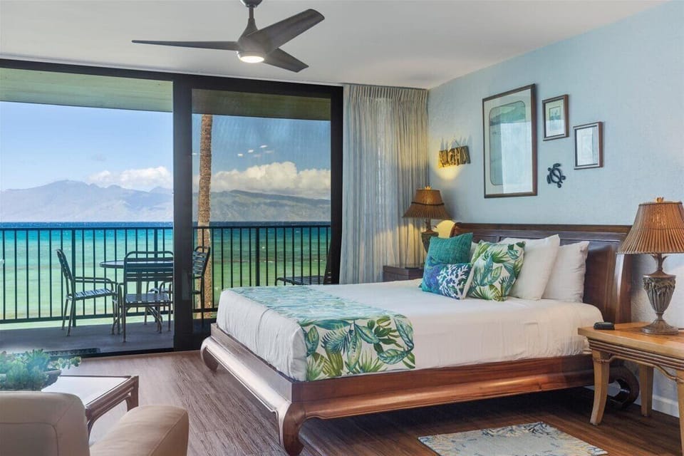 Ocean views from the bed
