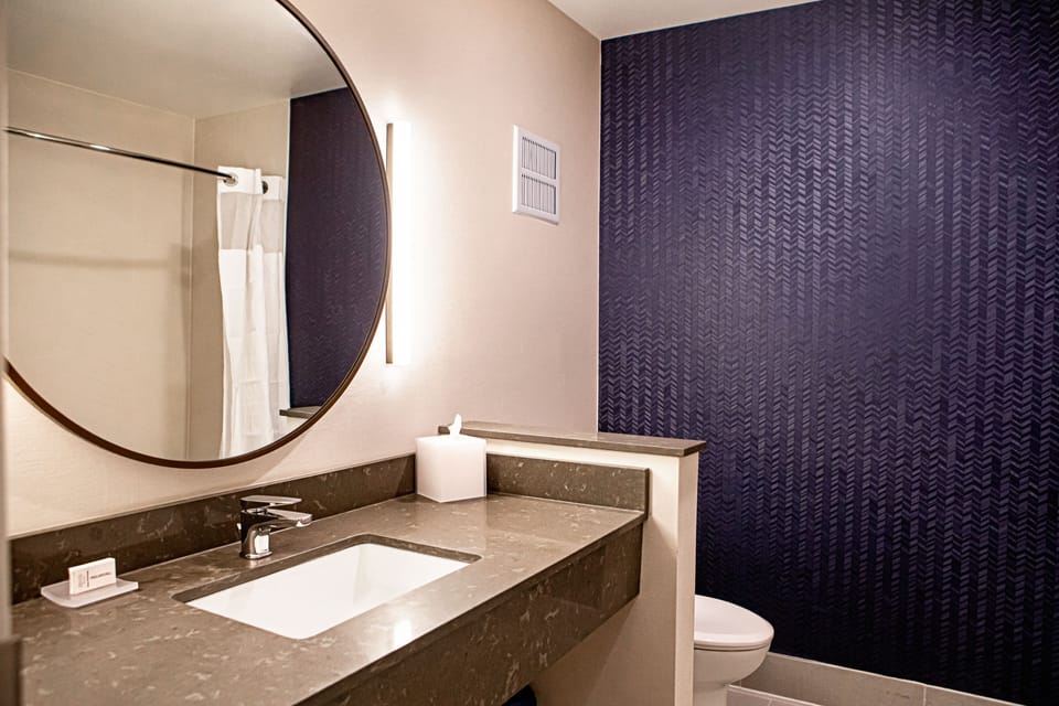 Standard Room, 2 Queen Beds | Bathroom | Free toiletries, hair dryer, towels, soap