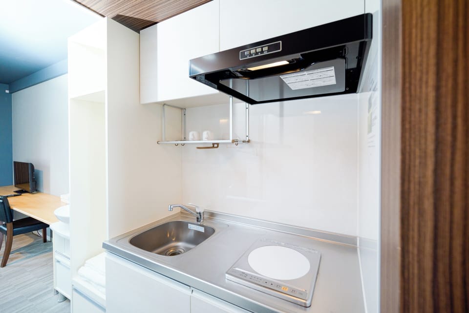 Double Room | Private kitchen | Fridge, microwave, electric kettle