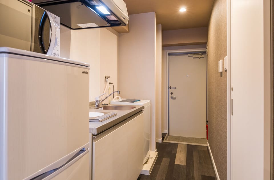 Double Room, Non Smoking (24sqm) | Private kitchen | Fridge, microwave, stovetop