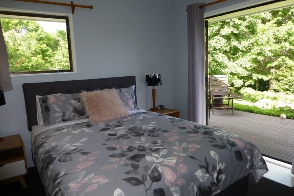 Master bedroom with private deck