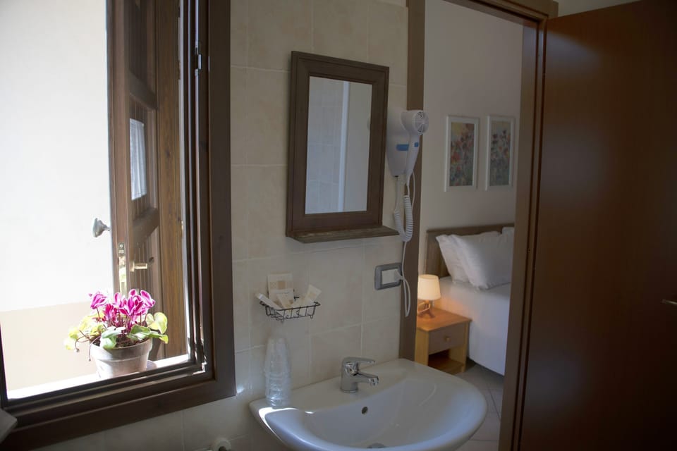 Double / twin room with independent access | Bathroom | Shower, free toiletries, hair dryer, bidet