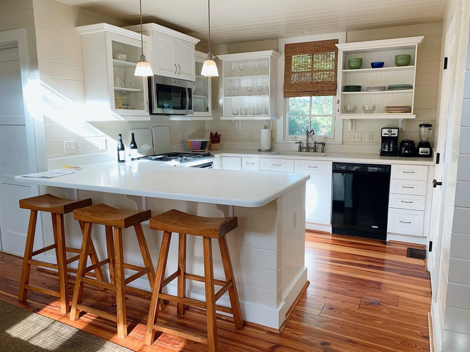 Kitchen with bar stools 