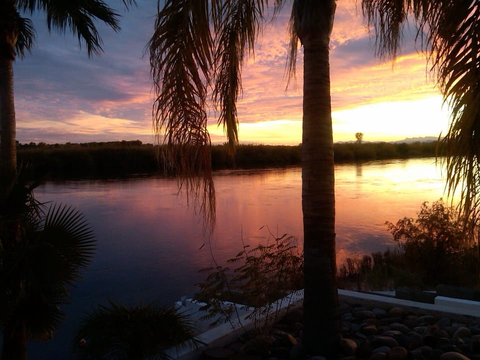 Sunset From BBQ Area