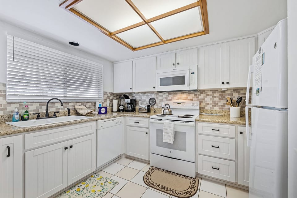 Fully equipped kitchen for all your cooking needs.