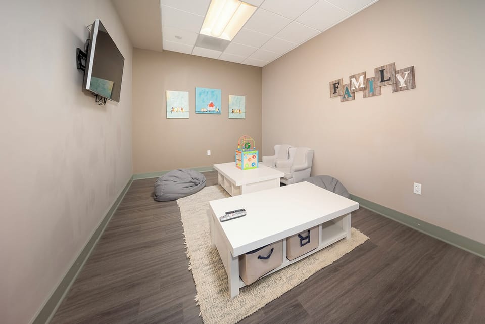 Relax in your dedicated family room with cozy seating, entertainment, and thoughtful touches that make traveling with kids effortless.
