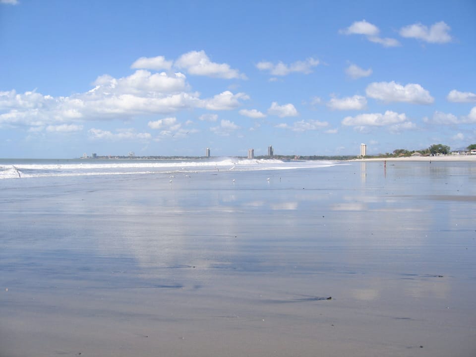 Beach further away looking back toward Playa Serena in the background