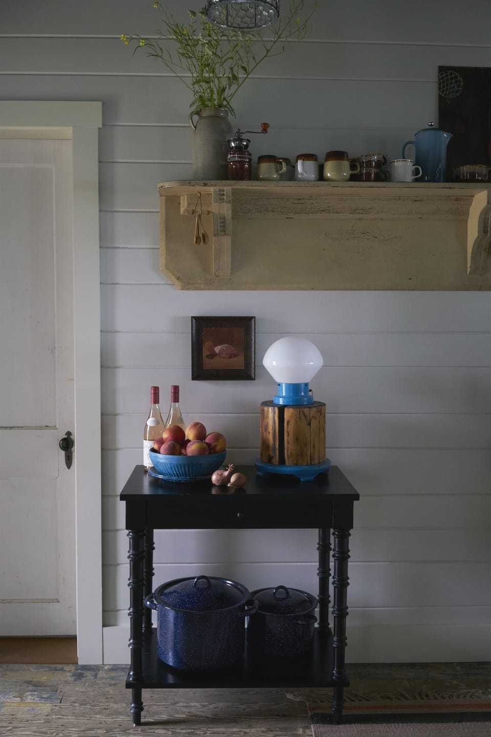 The repurposed mantle is original to the house.
THE GILLS GROUP