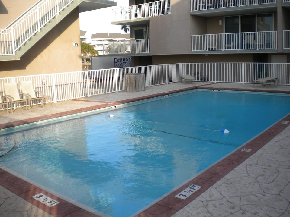 Starboard Village pool. Very easy access to pool and beach from the unit.