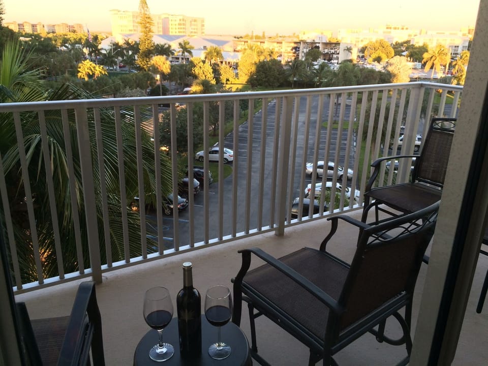 view from our balcony