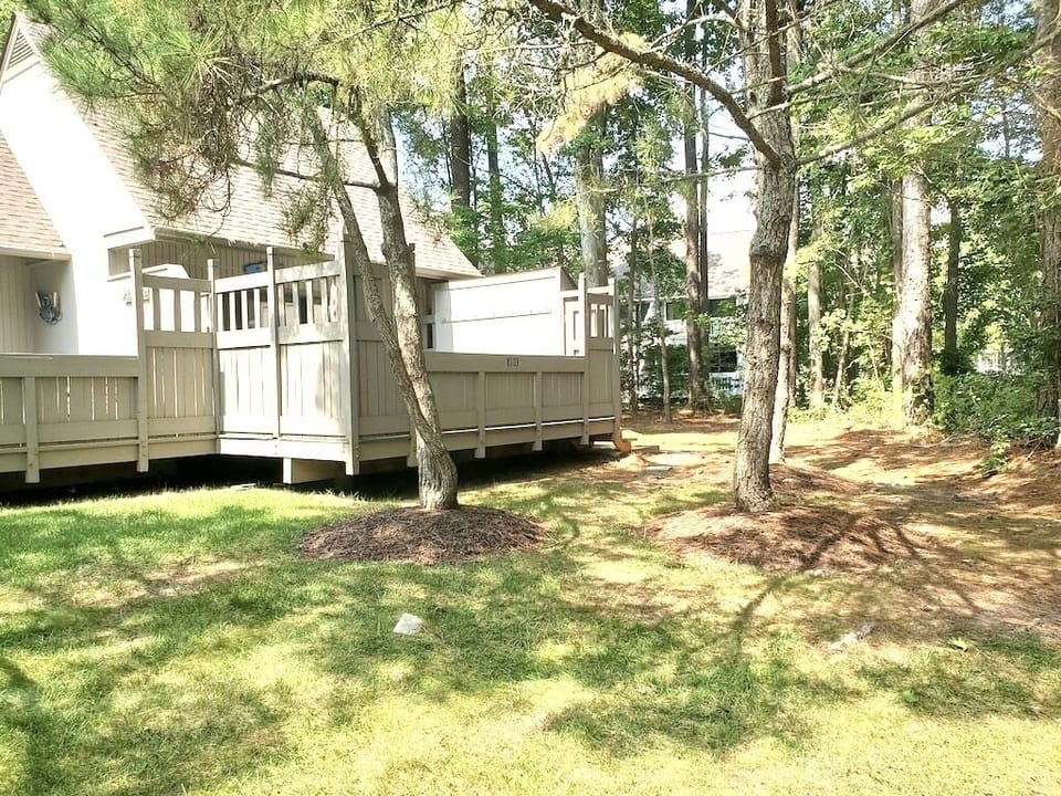 Property from a distance that showcases it's more private location