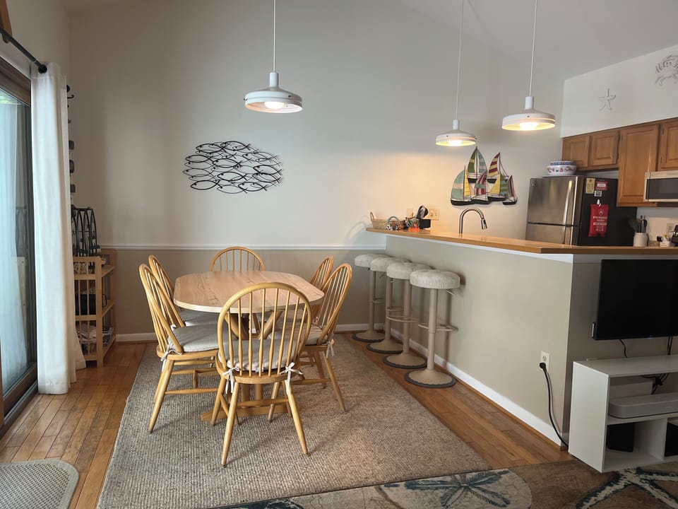 Kitchen and dining area