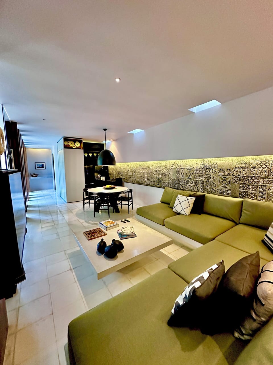 Villa, 1 Bedroom, Private Pool | Living area | 42-inch TV with satellite channels
