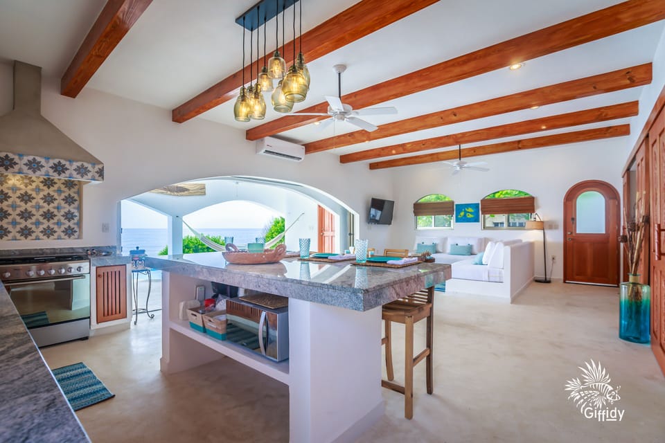 Relax in the open and airy living space with all the comforts of home
