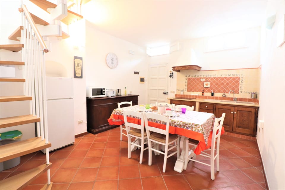 Family Duplex, 3 Bedrooms | Private kitchen | Fridge, microwave, stovetop, electric kettle