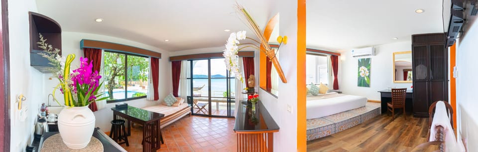 Villa, 1 Bedroom, Sea View, Beachfront | Minibar, in-room safe, free WiFi, bed sheets
