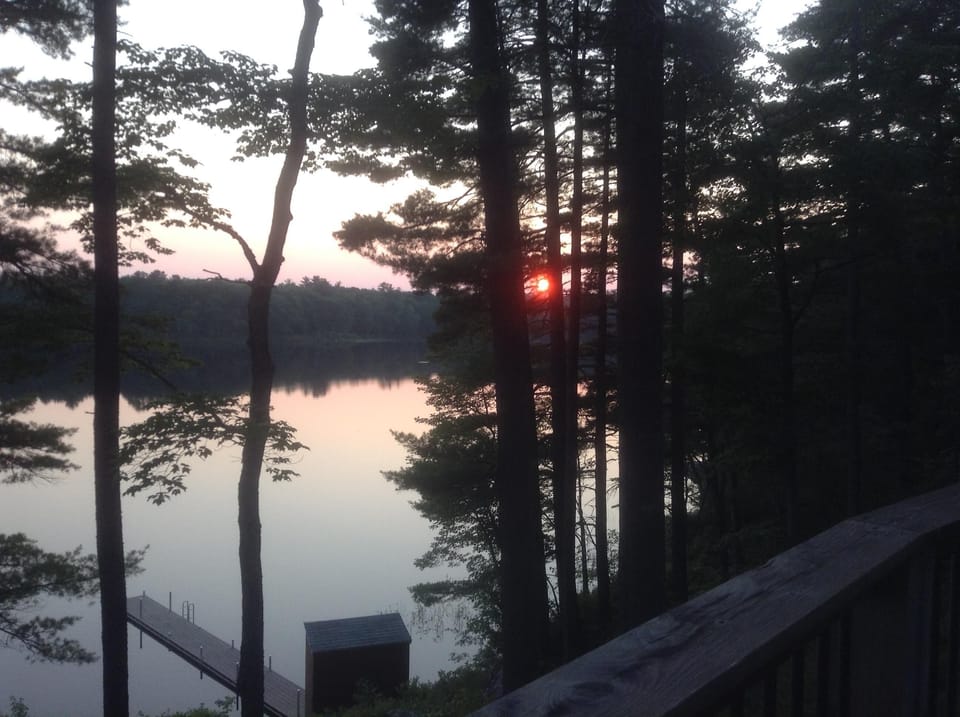 Sunset.
