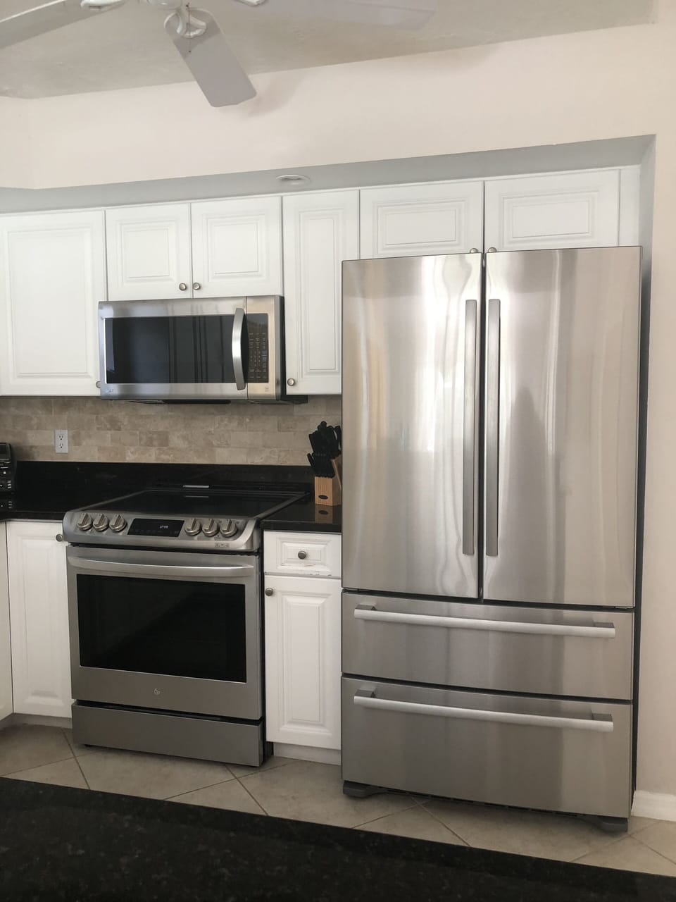 New induction range and refrigerator 