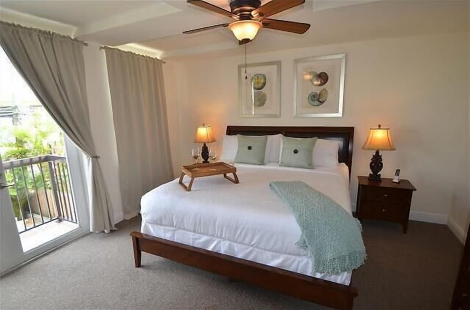 Private Master Bedroom (King Bed) w/Plasma Television & Balcony Terrace