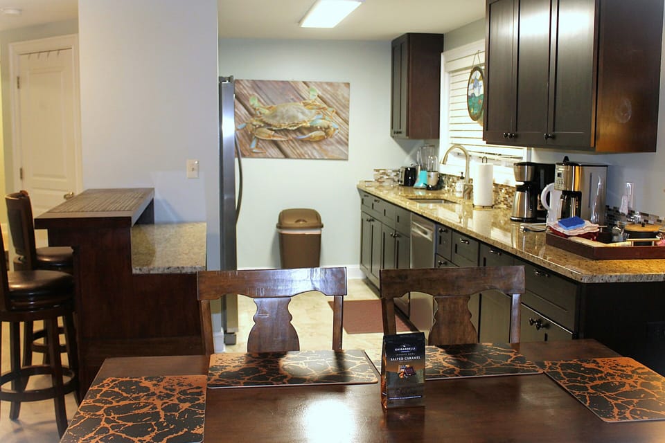 Upscale kitchen with granite countertops Bay View Villa 109C