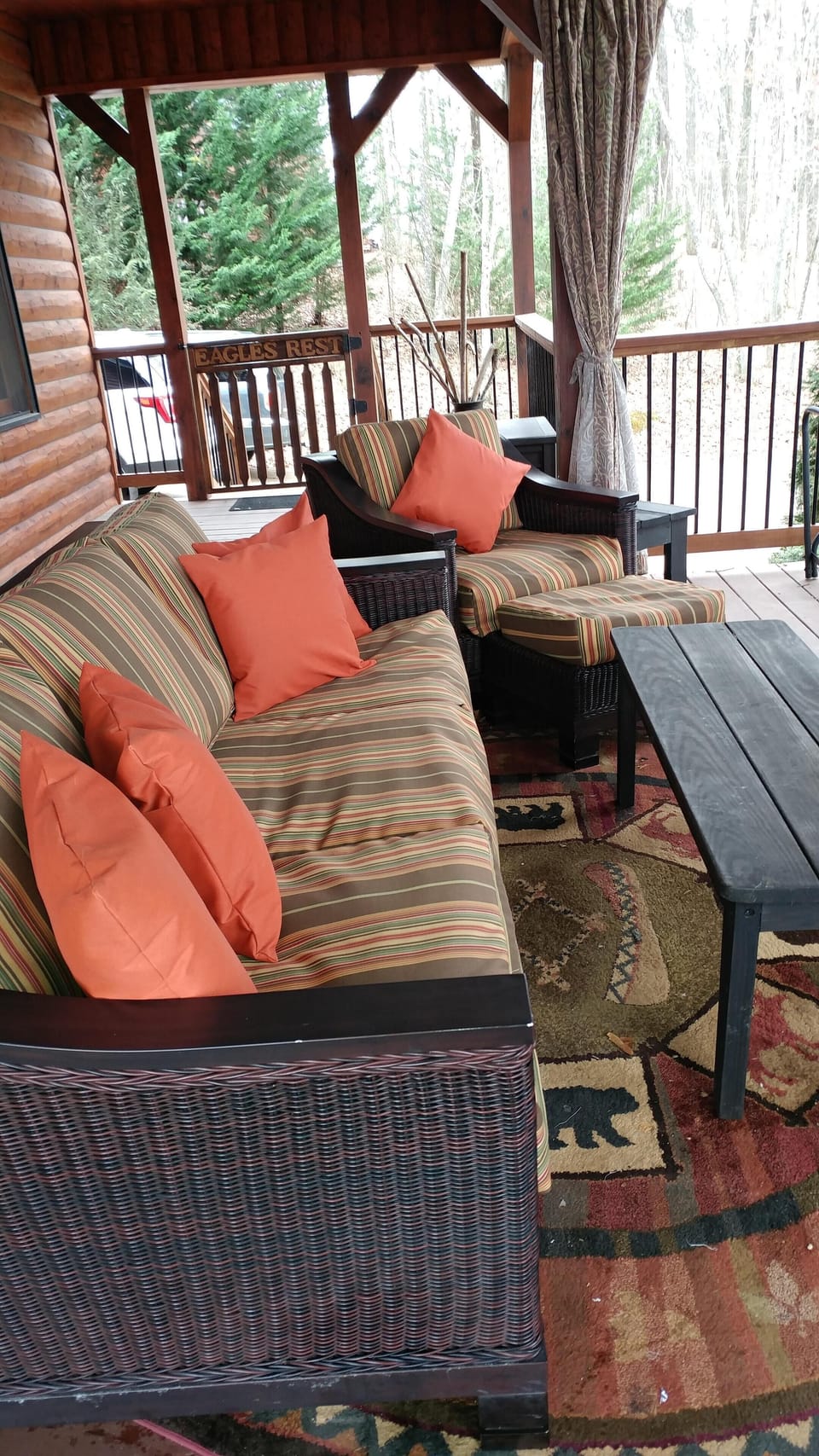 Fireplace deck 