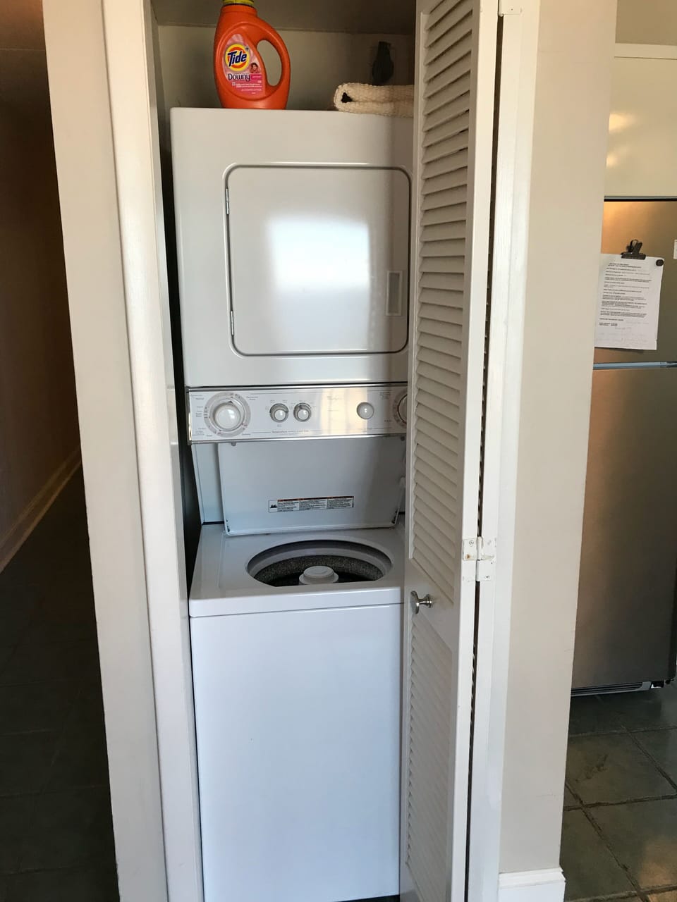 Washer and dryer 