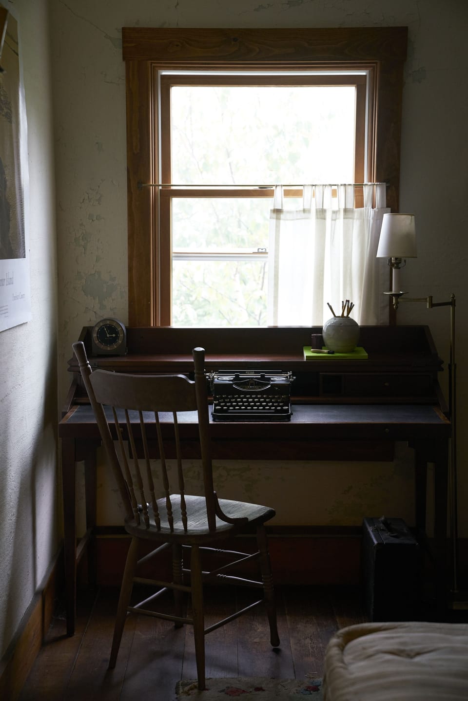 The desk in the "office" room - perfect for daydreaming (or writing that novel!)