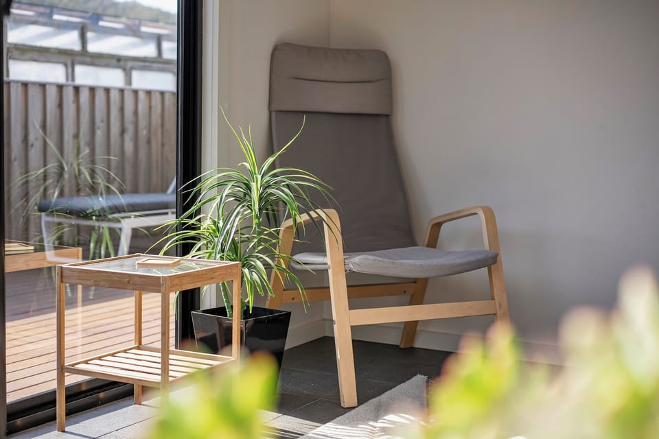 Sunroom - a space that permits abundant daylight and views to the garden.