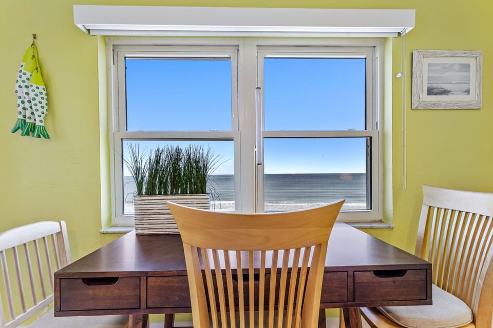 Work table in the bedroom with a wonderful view.