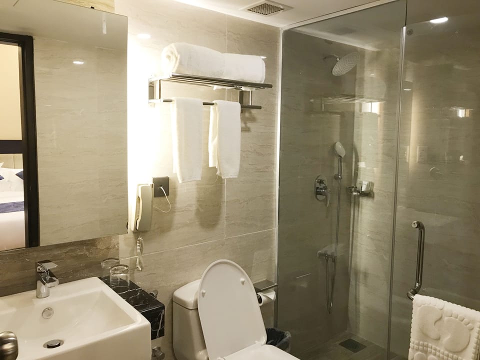 Premium Twin | Bathroom | Shower, free toiletries, hair dryer, bathrobes