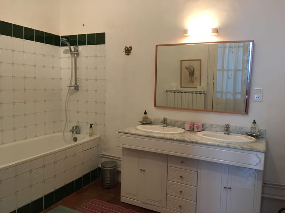 Free toiletries, hair dryer, towels