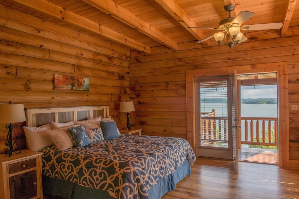 Luxurious King bed in the master suite on the main level!
