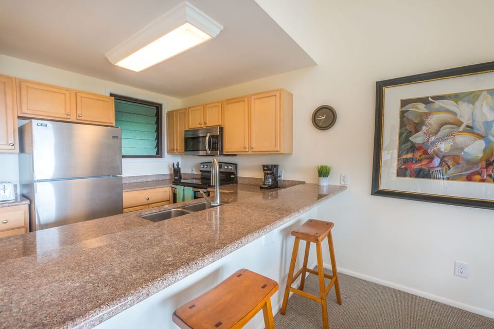 Fully stocked kitchen