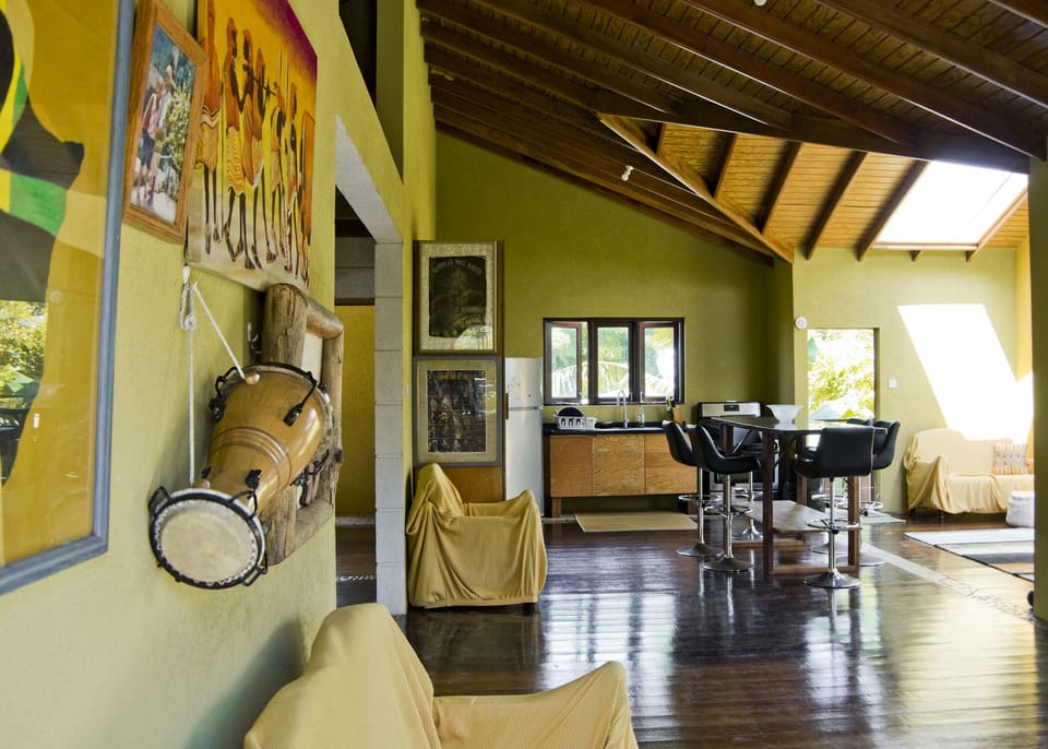 Glimpse of inside the Tree House Cabin