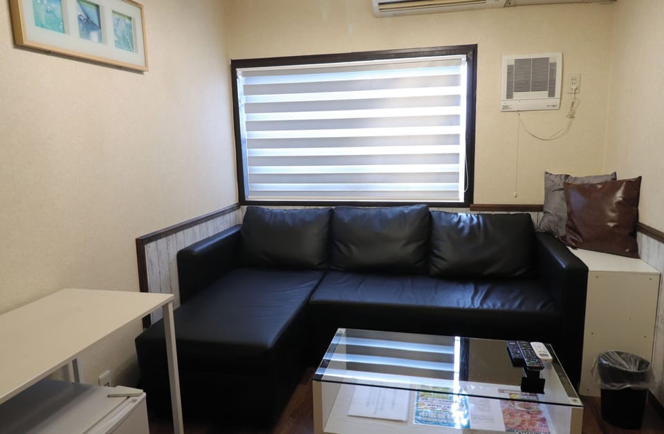 Basic Double Room, 1 Queen Bed, Non Smoking | Living area | Flat-screen TV, DVD player