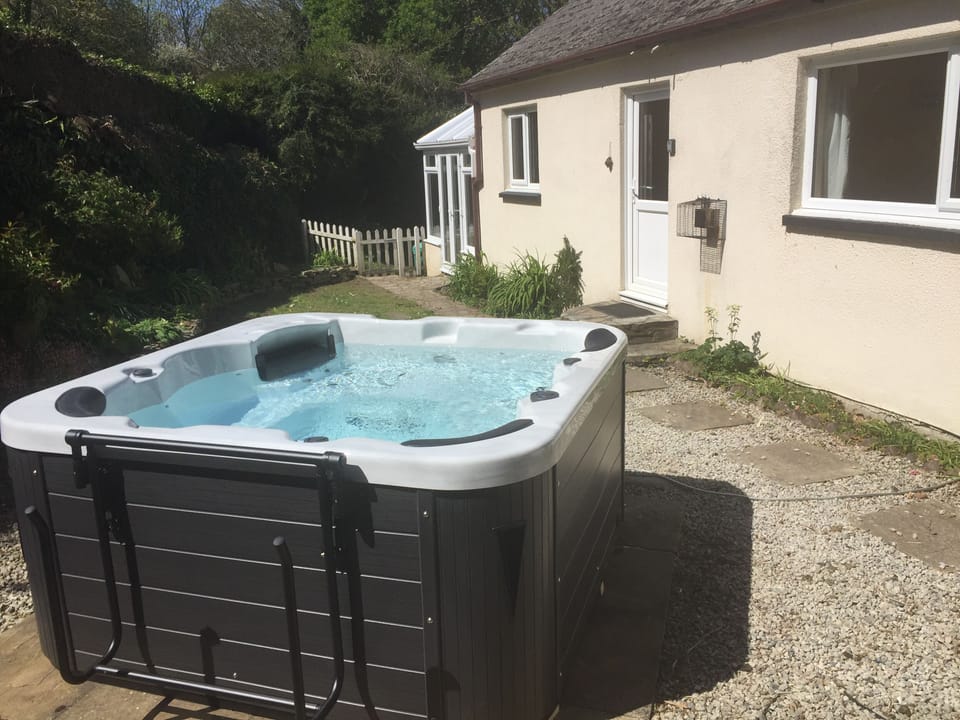 The new for 2017 garden hot tub, the perfect way to relax in an idyllic setting