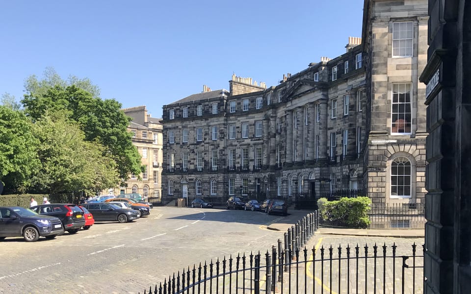 Moray Place:  Edinburgh's New Town at its restrained grandest.
